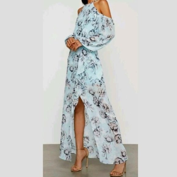 BCBGMAXAZRIA ISABELE FLORAL-PRINT MAXI DRESS Size 4 $298 - Picture 4 of 11